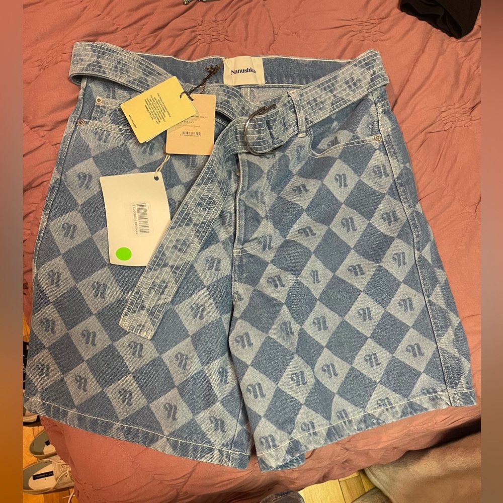 Brand new Nanushka denim shorts